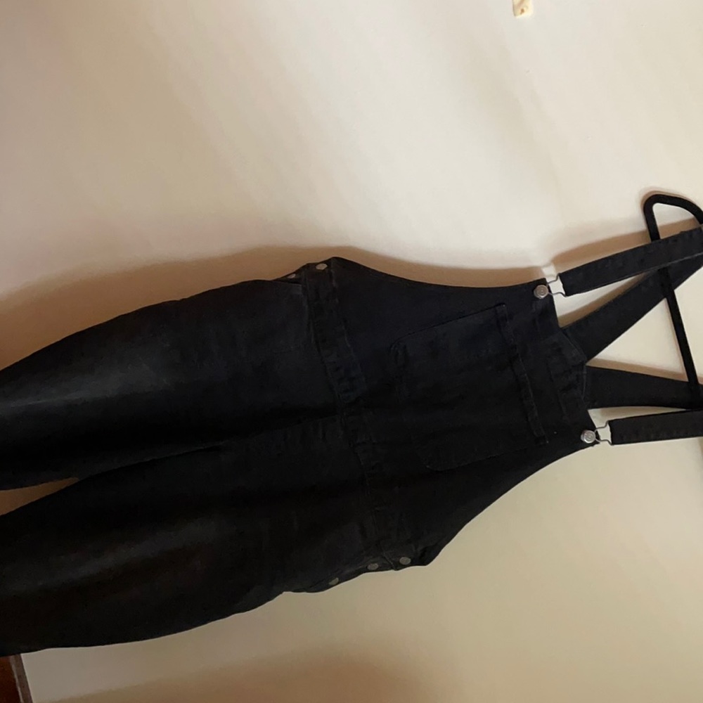 Black Jean Overalls
